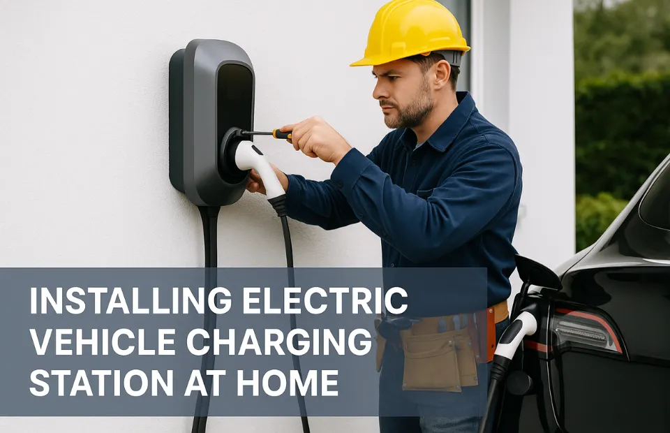 installing electric vehicle charging station at home
